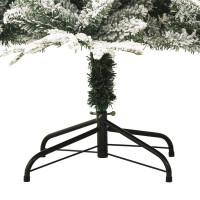 Produktbild för Plastgran med snö grön 210 cm PVC&PE