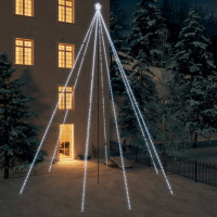 Produktbild för Julgransbelysning inomhus/utomhus 1300 LEDs kallvit 8 m