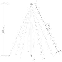 Produktbild för Julgransbelysning inomhus/utomhus 1300 LEDs kallvit 8 m
