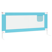 Produktbild för Sängskena för barn blå 200x25 cm tyg