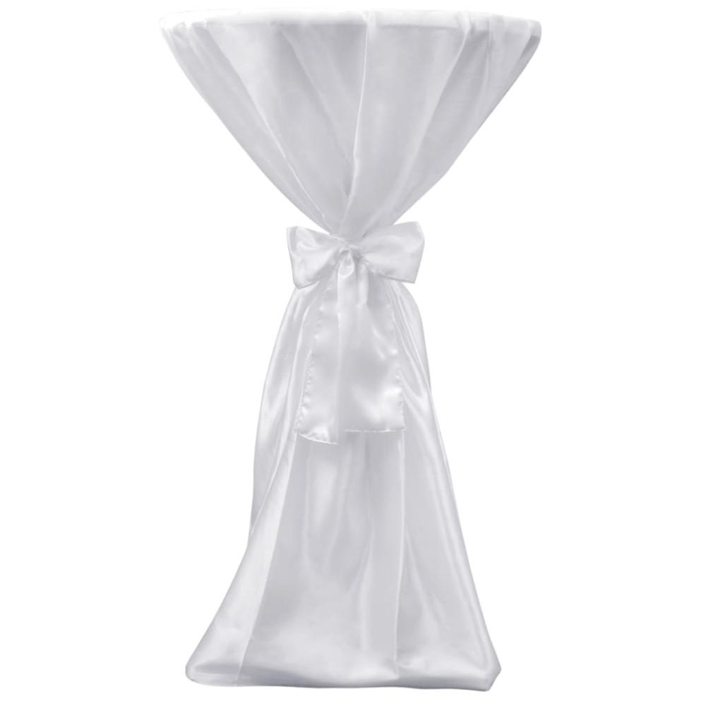 Produktbild för Vit bordsduk med rosett 60 cm 2-pack
