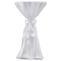 Produktbild för Vit bordsduk med rosett 60 cm 2-pack