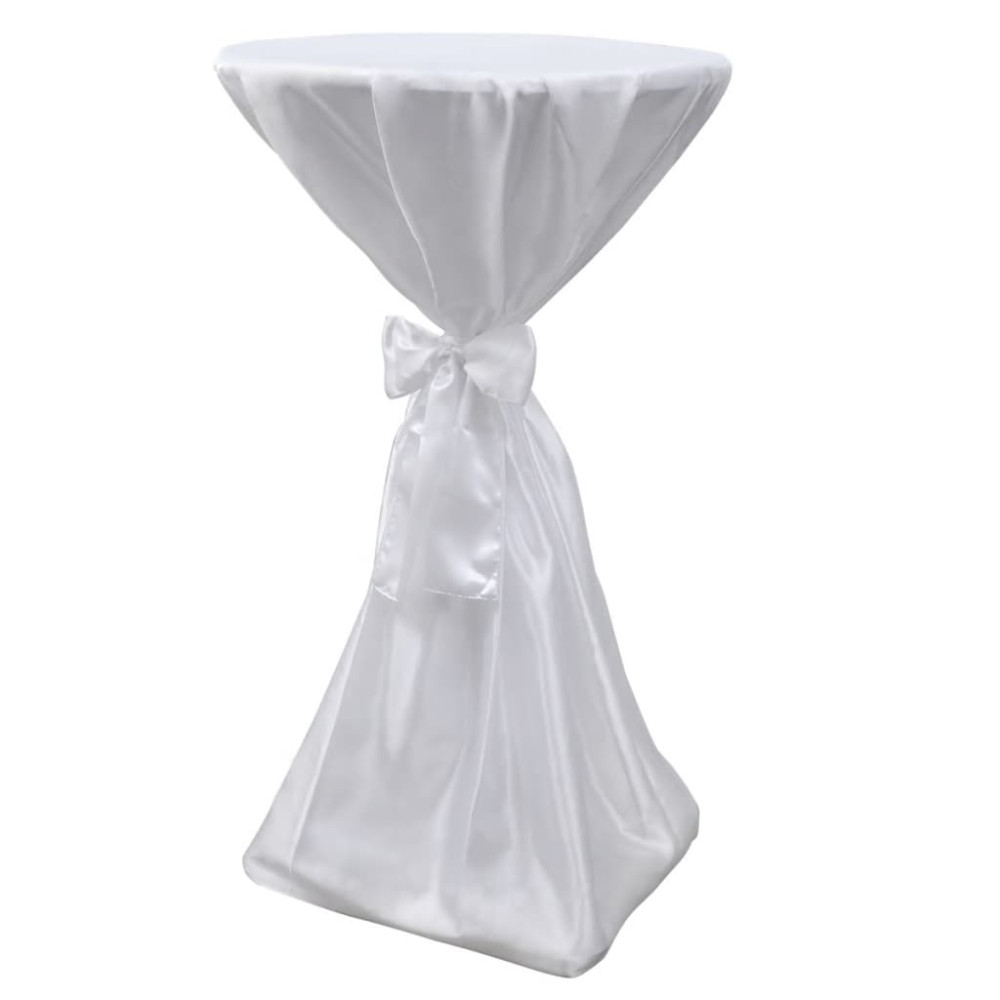 Produktbild för Vit bordsduk med rosett 60 cm 2-pack