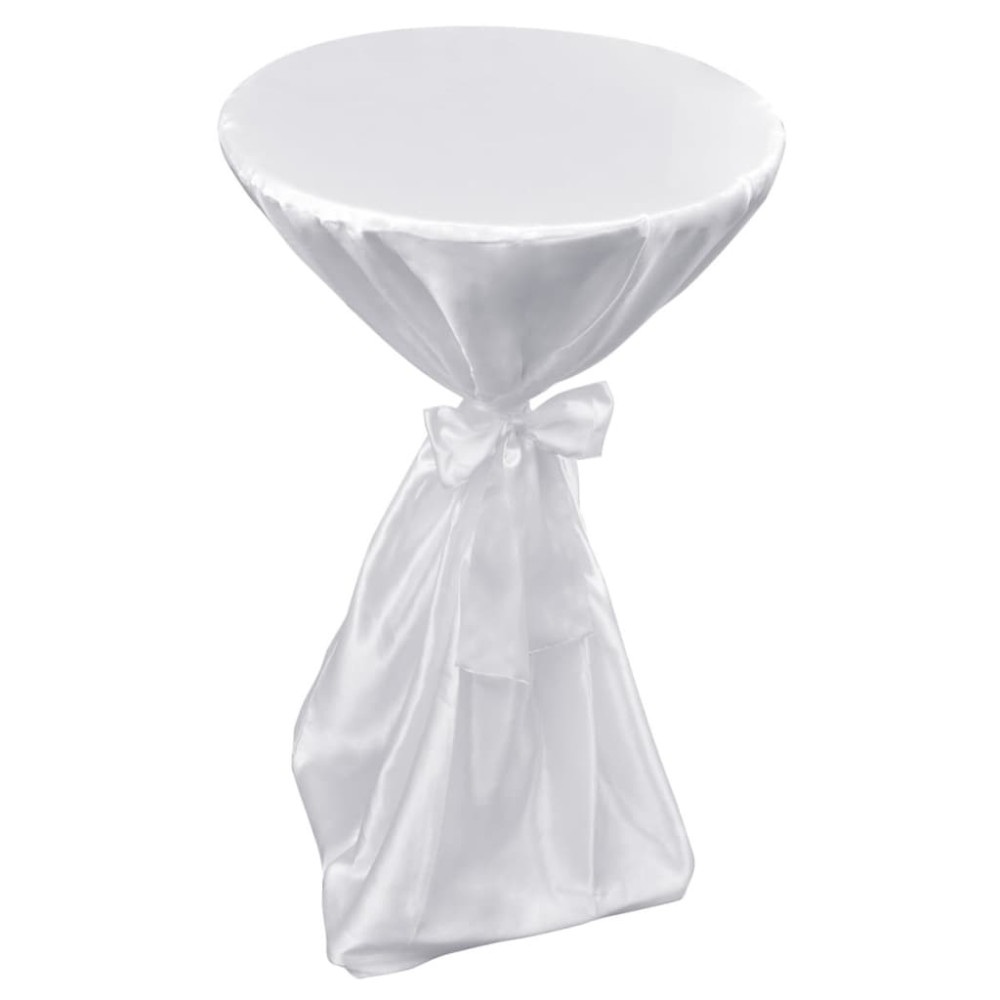 Produktbild för Vit bordsduk med rosett 60 cm 2-pack