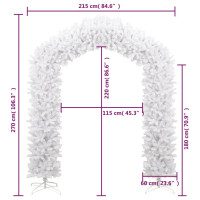 Produktbild för Julgirlang vit 270 cm