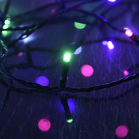 Produktbild för Ljusslinga med 2000 LED flerfärgad pastell 200 m PVC