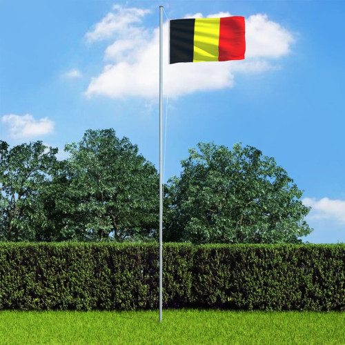 vidaXL Belgiens flagga 90x150 cm