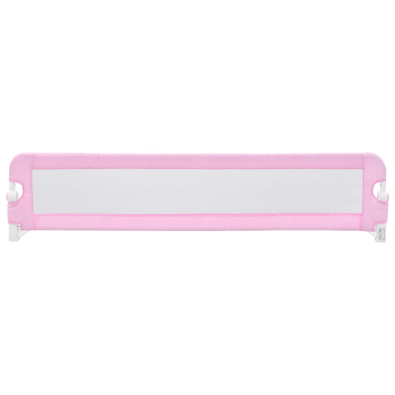 Produktbild för Sängskena för barn rosa 180x42 cm polyester