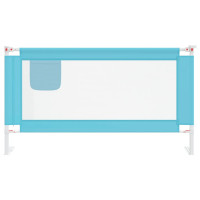 Miniatyr av produktbild för Sängskena för barn blå 150x25 cm tyg