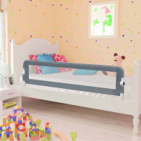 Miniatyr av produktbild för Sängskena för barn grå 150x42 cm polyester