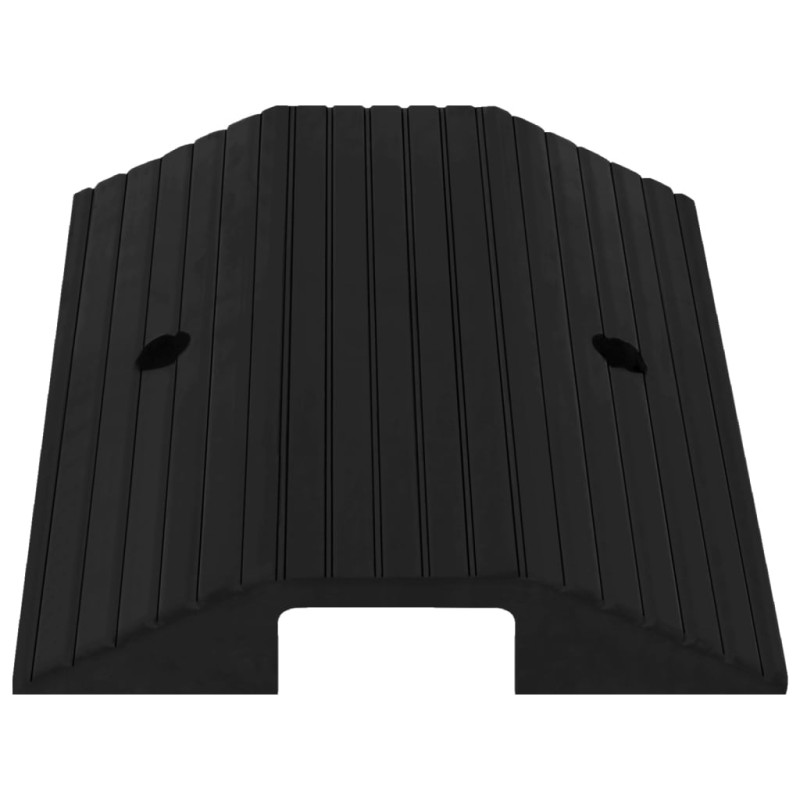 Produktbild för Tröskelramp med bro 3 st 49x40x8 cm gummi