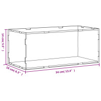 Miniatyr av produktbild för Akryllåda transparent 34x16x14 cm