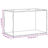 Produktbild för Akryllåda transparent 31x17x19 cm