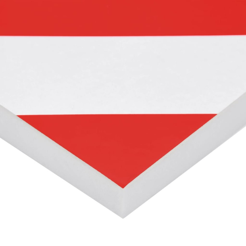 Produktbild för Väggskydd 6 st röd och vit 50x20x2 cm EVA Foam