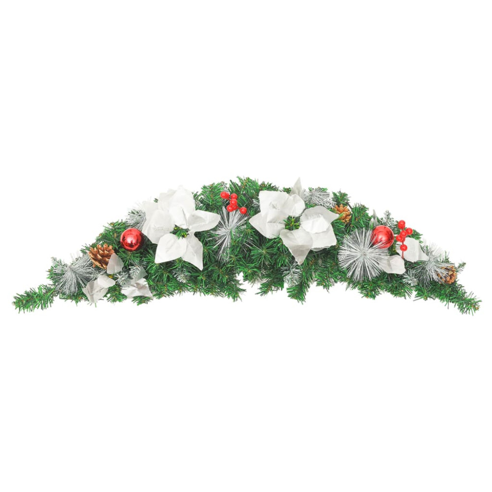 Produktbild för Julbåge med LED grön 90 cm PVC