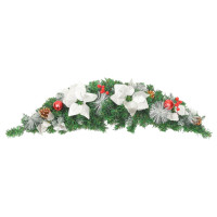 Produktbild för Julbåge med LED grön 90 cm PVC