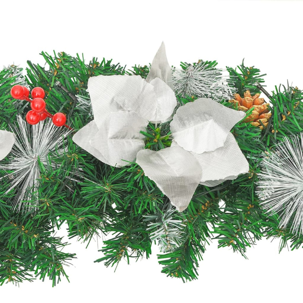 Produktbild för Julbåge med LED grön 90 cm PVC