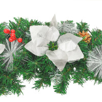Produktbild för Julbåge med LED grön 90 cm PVC