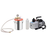 Miniatyr av produktbild för Vakuumkammare med 2-stegs pump 5,5 L