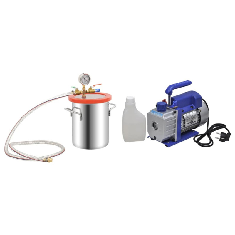 Produktbild för Vakuumkammare med 1-stegs pump 5,5 L