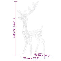 Produktbild för Juldekoration renar akryl 2 st 120 cm varmvit