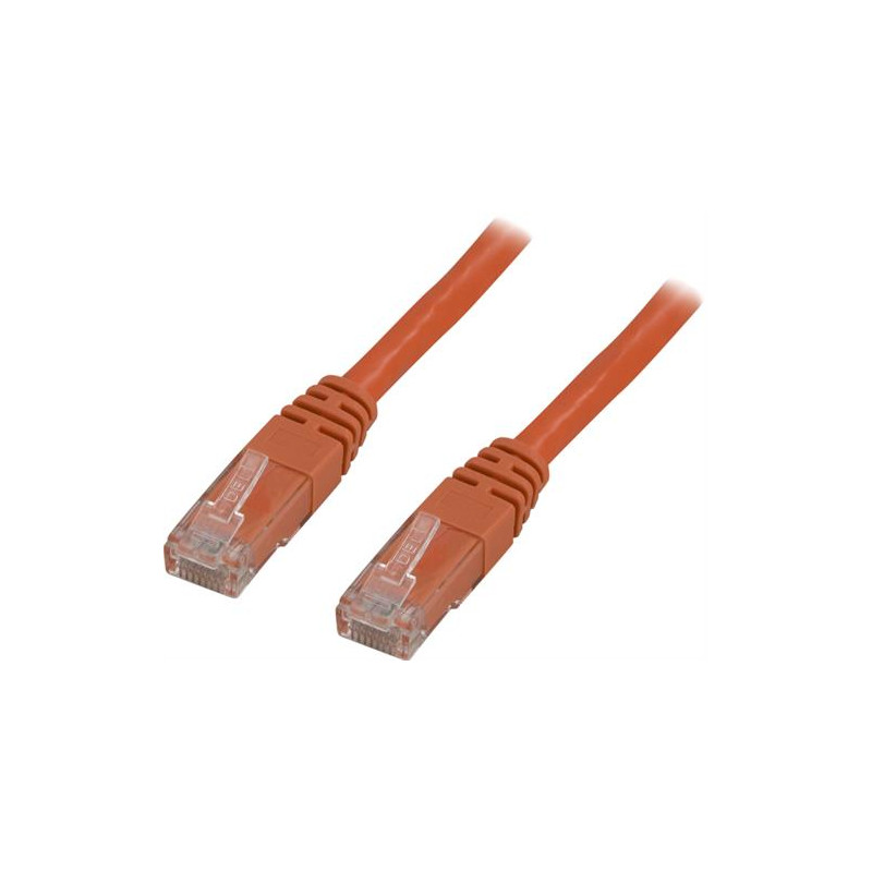 Produktbild för Deltaco TP-607-OR nätverkskablar Orange 0,75 m Cat6 U/UTP (UTP)