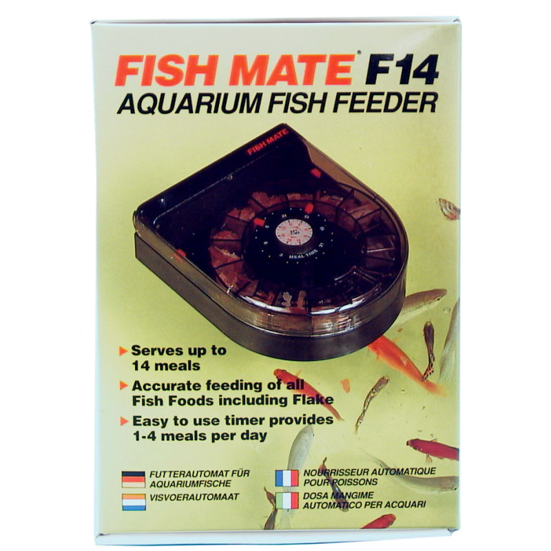 Produktbild för Fiskfoderautomat Fish Mate F14 14x11.5x4 cm