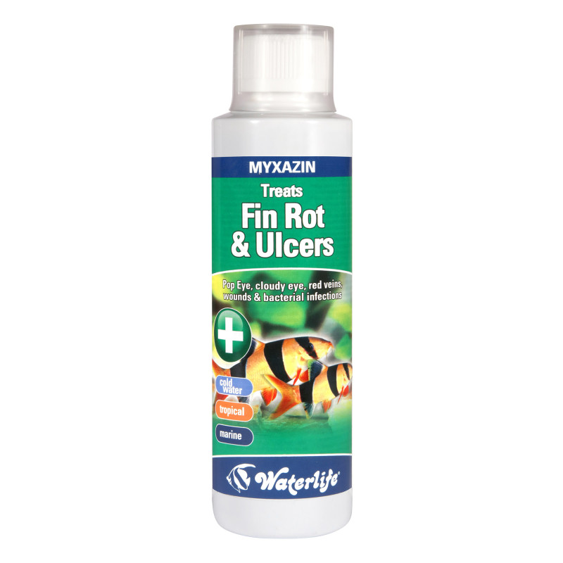 Produktbild för Waterlife Myxazin, Fin Rot&Ulcers 250 ml (175x50x50mm)