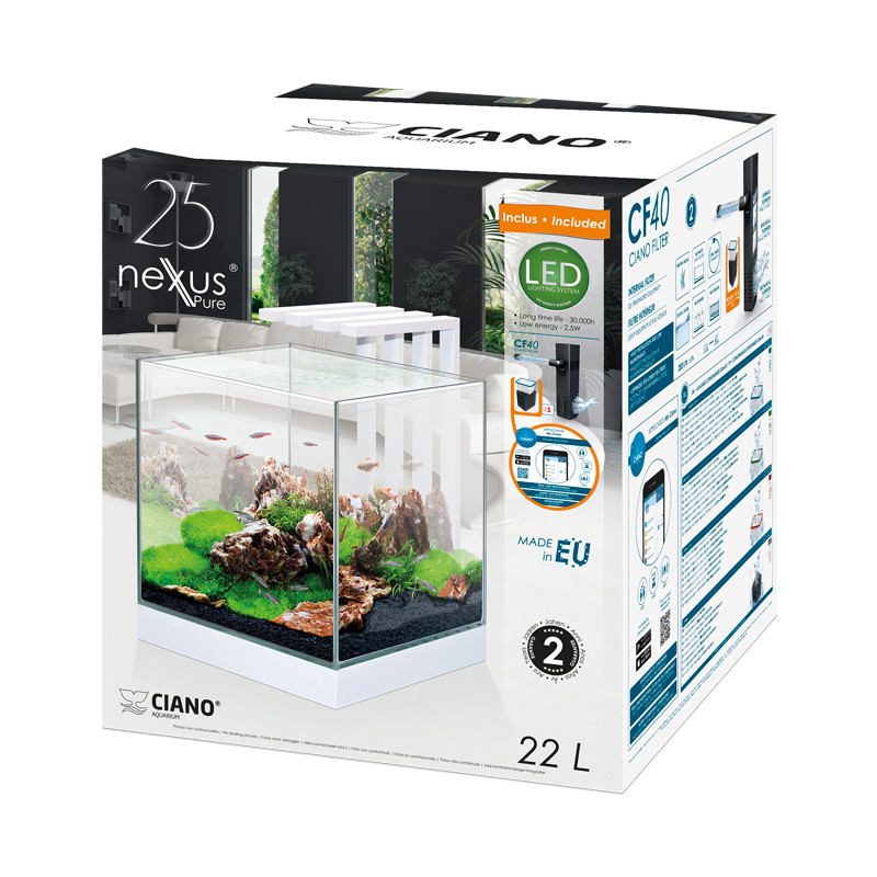 Produktbild för Akvarium Nexus Pure 25 Ciano 29x33,8x38cm