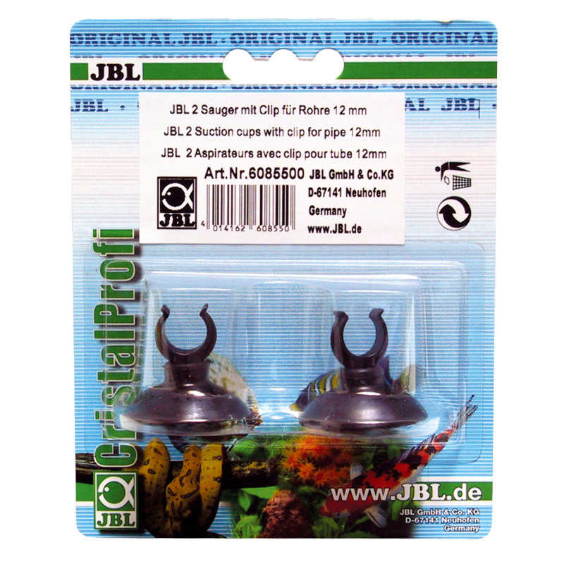Produktbild för JBL Sugkopp med clips 12mm 2-pack