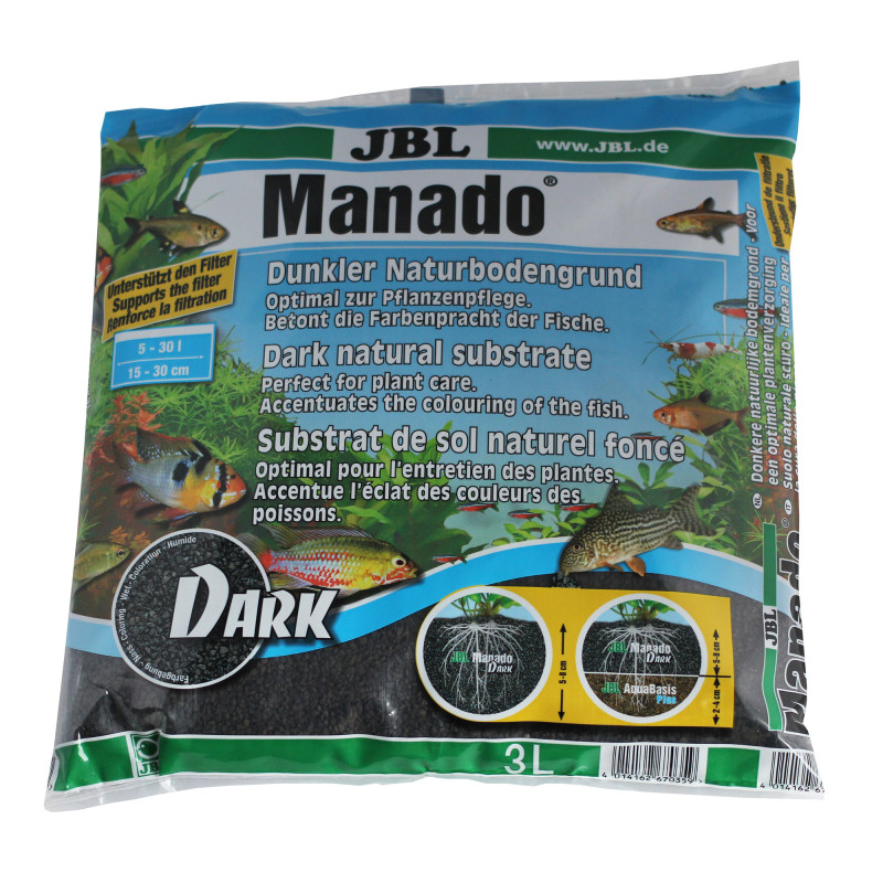 Produktbild för Akvariegrus Manado Dark JBL 3 l