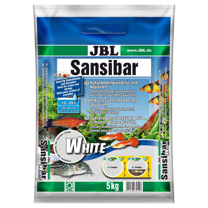 Produktbild för Akvariegrus Sansibar White JBL 5 kg