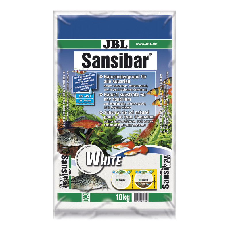 Produktbild för Akvariegrus Sansibar White JBL 10 kg
