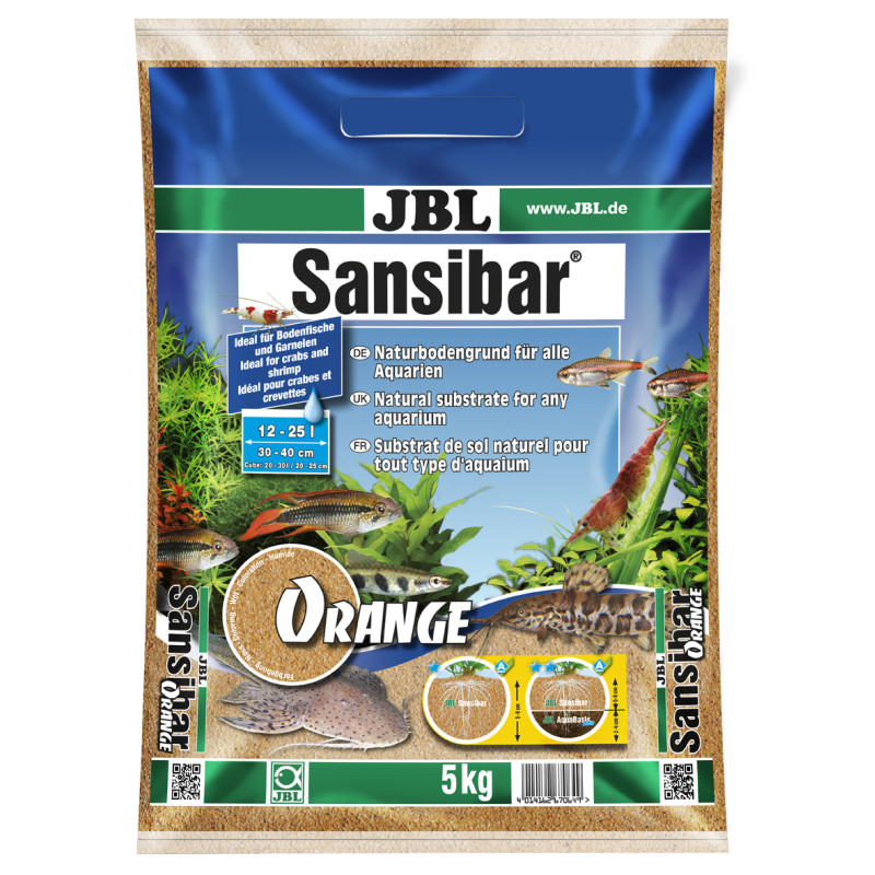 Produktbild för Akvariegrus Sansibar Orange JBL 5 kg