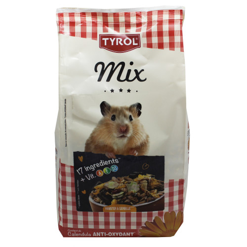 Tyrol Hamster/Gerbilblandning Good&Optimal Tyrol 750 g