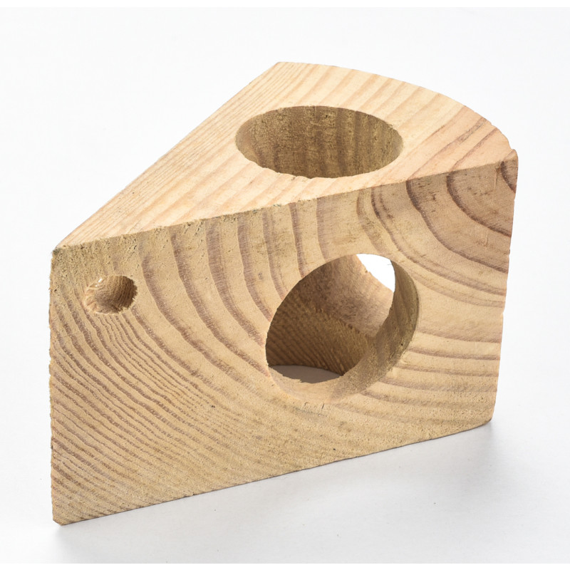 Produktbild för Gnagarostbit i trä Tyrol 11x8x7,5 cm
