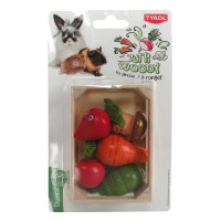 Miniatyr av produktbild för Gnagargrönsaker i trälåda Tyrol 10,5x7,3,5 cm