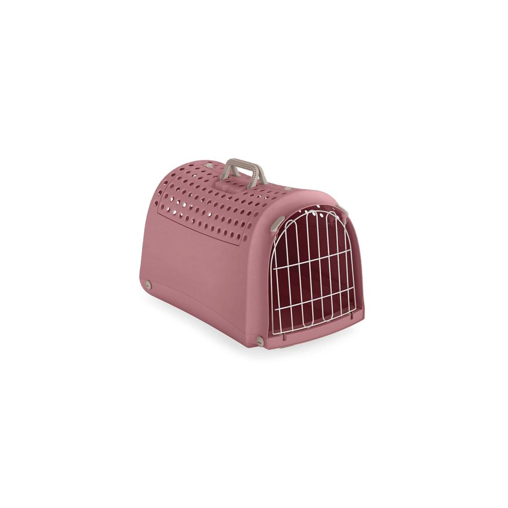Produktbild för Transportbur Linus Open Rosa 50x32x34,5 cm