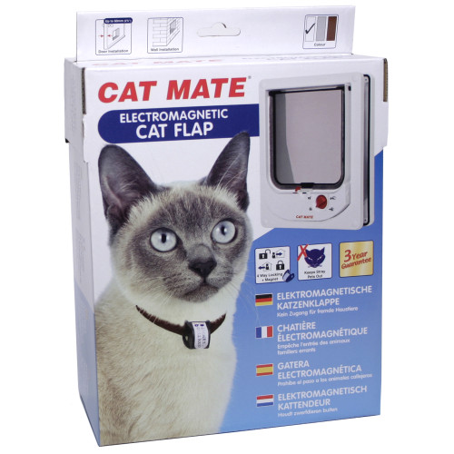 Pet Mate Kattdörr CatMate Nyckel 4-vägs Vit 195x242mm