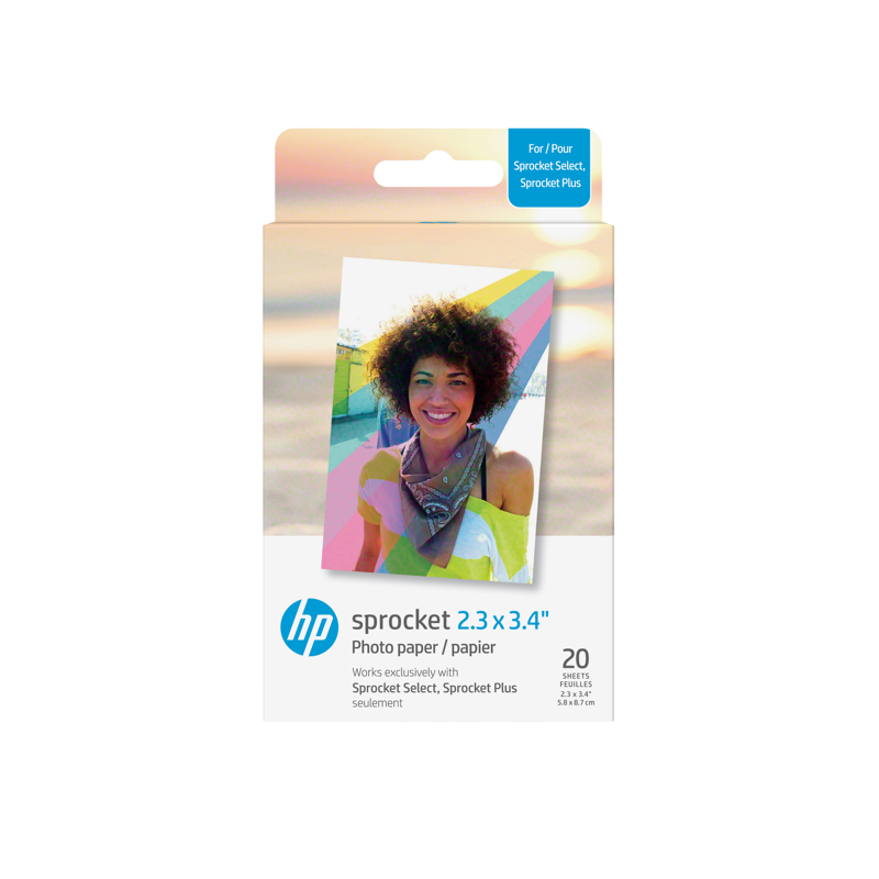 Produktbild för HP Sprocket Zink Paper Select 20 Pack 2,3x3,4"