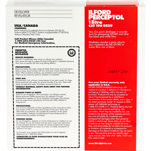 ILFORD PHOTO Ilford Developer Perceptol 1L