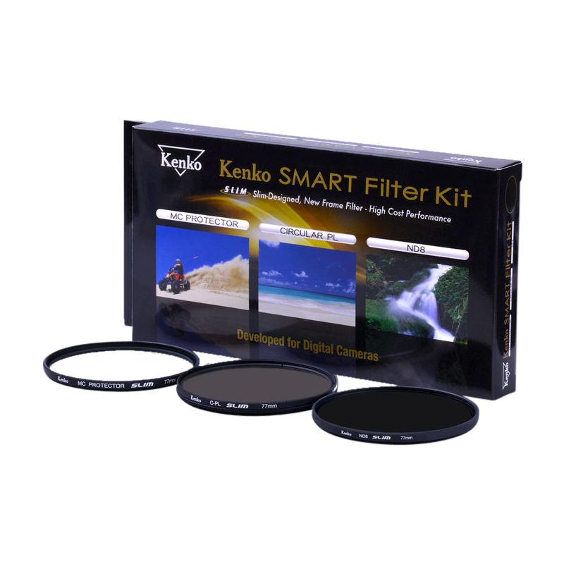 Produktbild för Kenko Smart Filter 3-Kit Protect/CPL/ND8 52mm