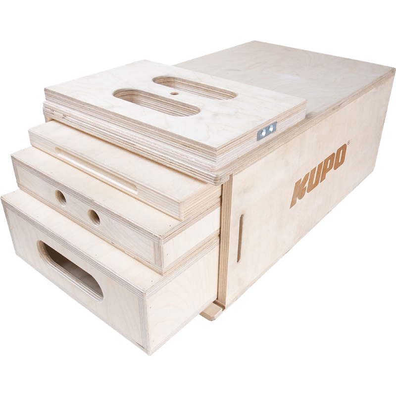 Produktbild för Kupo KAB-61K Apple Box 6 in 1 Nesting set Kupo Pancake, Quarter, Half & Full