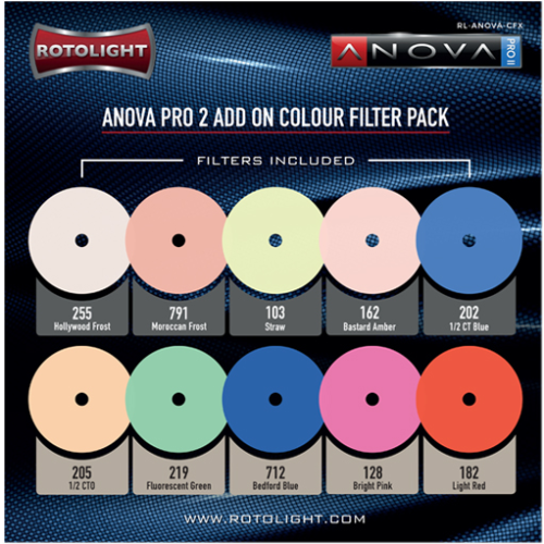 ROTOLIGHT Rotolight 10 Piece Colour FX Pack for Anova PRO