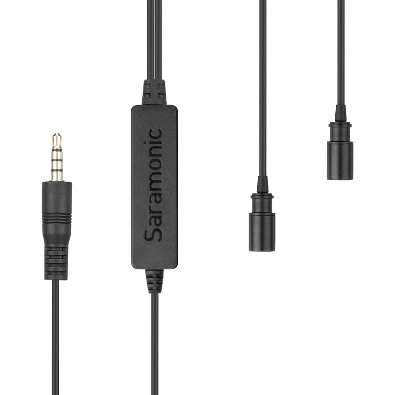 Produktbild för Saramonic LavMic 2m Dual Wired Lavalier Microphone