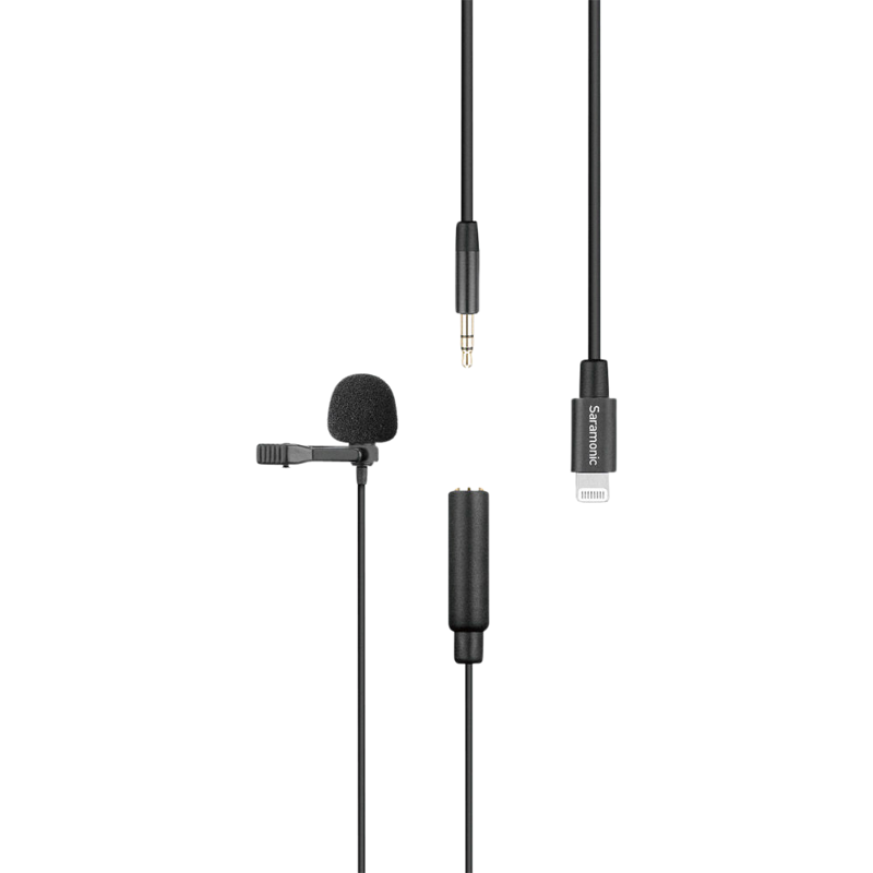 Produktbild för Saramonic LavMicro U1A Lavalier mic for w/ lightning connector (2M)