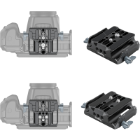 Produktbild för SmallRig 3357 Universal LWS Baseplate w dual 15mm Rod Clamp