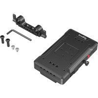 Produktbild för SmallRig 3203 Battery Adapter Plate V-Mount w Dual 15mm Rod Clamp