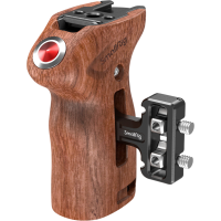 Produktbild för SmallRig 3323 Side Handle Wood with Start/Stop Remote Trigger