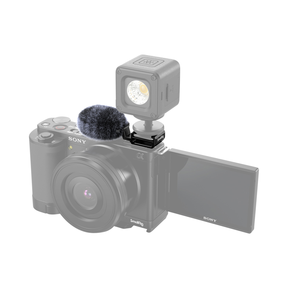 Produktbild för SmallRig 3526 Cold Shoe Adapter with windshield Kit For Sony ZV-E10 & ZV-1